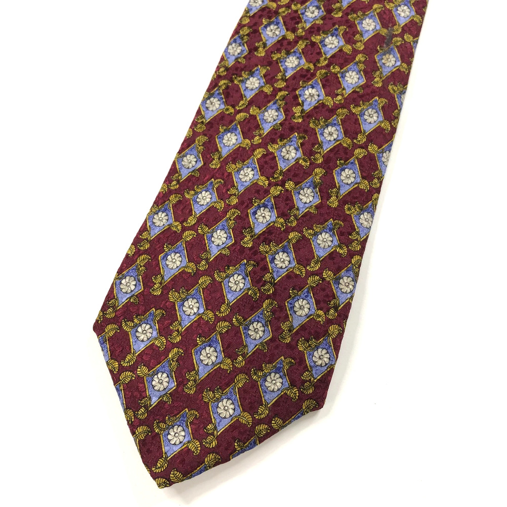 Robert Talbott Best of Class Nordstrom Red 100% Silk Made In USA Tie MINT 56-in